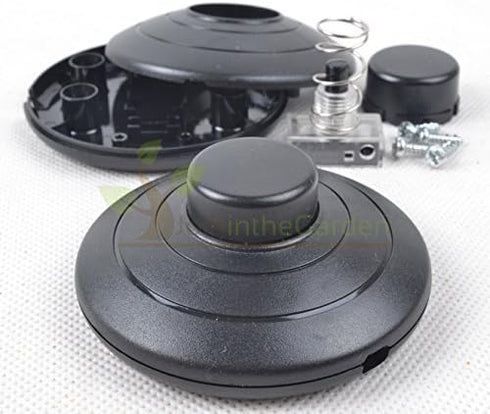 Foot Pedal Push Switch Inline Lamp LED Light On-Off Control Floor Footswitch (2 Pack)