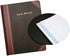 Log Book Adams, 8.13 x 10.38 Inches, Black Covers with Maroon Spine, 150 Pages (ARB810L15)