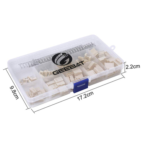 GeeBat 300pcs 2.54mm KF2510 Connector Kit with Female Pin Headers, 2/3/4/5/6 Pin Housing Connector