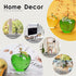 H&D Glaze Crystal Apple Paperweight Craft Decoration, Green