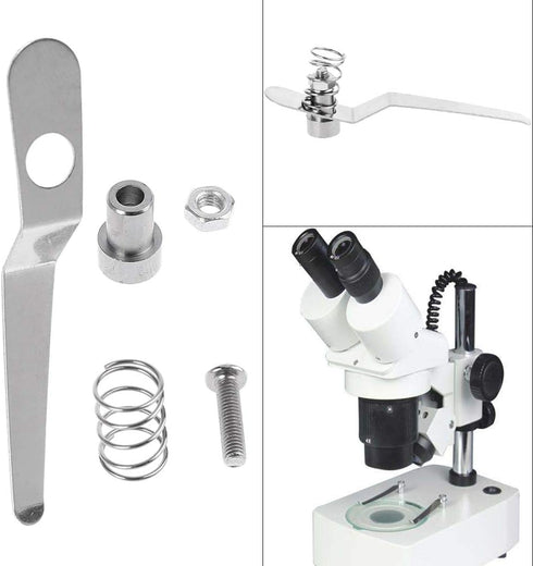 Stainless Steel Specimen Presser Holder Slides Clips for Biological Microscope