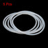 X AUTOHAUX Silicone O-Rings, 85mm OD 78mm ID 3.5mm Width VMQ Seal Gasket for Compressor Valves Pipe Repair, White, Pack of 5