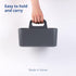 BLUE GINKGO Multipurpose Caddy Organizer, Stackable Plastic Caddy with Handle, Grey
