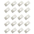 JCBIZ 20pcs Half Moon Nuts, 1.18" White Nylon M6 Washer Spacer Furniture Hardware Accessories