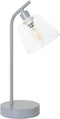Simple Designs LD1080-GRY 16" Sleek Essentials Modern Industrial Metal Desk Lamp with