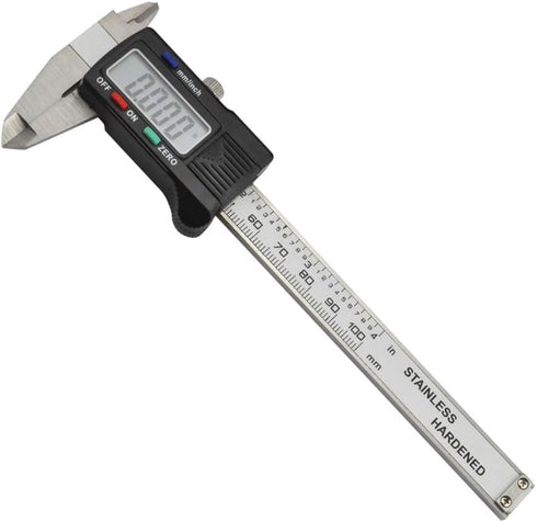 iKKEGOL Precision 100mm Digital Electronic Gauge - 4 Inch Stainless Steel Vernier Caliper Micrometer