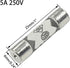 10Pcs 5A 250V Ceramic Fuse 6x25mm Fast Blow Tube for Power Strip, Experiment Circuit Appliance Repair