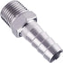 Stainless Steel 304 Hose Barb Fitting, 1-1/4" Barbed x 1-1/4" NPT Male Straight Adapter Connector, Pack of 2