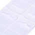 BLUECELL 200 Pieces Clear Slot Hole Adhesive Custom Hang Tabs, 1 3/4" x 1 1/2" for Retail Display