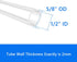1/2" 5/8" (9.84 Quickun Silicone Tubing, ID x OD Food Grade Tubing High Temp Pure Flexible Silicone Hose Line Tube
