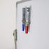 Tvoip 6Pcs Stainless Steel Pen Magnet Holder for Fridge, Whiteboard Accessory