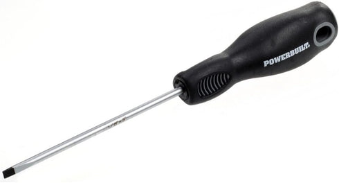 Powerbuilt 1/8" x 3" Slotted Screwdriver - Hand Tools with Double Injection Handles (646130)