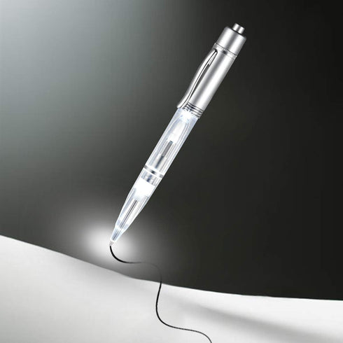 Penyeah Pen Light - LED Light Up Pen for Night Writing, Ballpoint Pen with Replacement Accessories Included (4 PK)