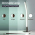GEPROSMA Set 2, 17.32"/44CM 5V 2A),Minimalist Design,3 Dimmable,Nightstand Slim Metal Table Lamp Bedside Lamp of Modern