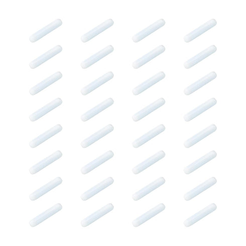 MECCANIXITY Magnetic Stirrer Mixer Stir Bar Rod 30mm/1.18" Cylinder Shape PTFE Coating Magnet for Laboratory, 32Pcs