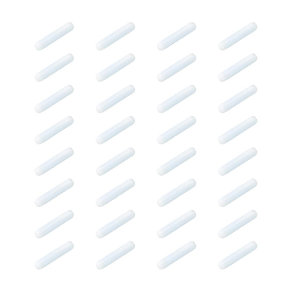 MECCANIXITY Magnetic Stirrer Mixer Stir Bar Rod 30mm/1.18" Cylinder Shape PTFE Coating Magnet for Laboratory, 32Pcs