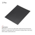 MECCANIXITY Black ABS Plastic Sheet - 10 x 8 x 0.03 Inch for Building Model, DIY Crafts, Pack of 2 Pcs