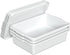 Loiycg 3 Pack 13 Food Service Bus Tubs with Lids, L Plastic Meat Mixing Tub, White