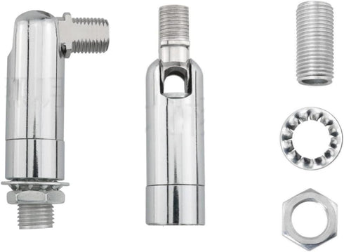RecDec 2 Pack Sloped Ceiling Light Adapter Adjustable Angle Connector Rods for Semi