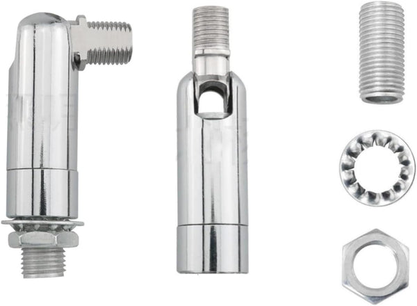 RecDec 2 Pack Sloped Ceiling Light Adapter Adjustable Angle Connector Rods for Semi