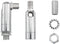 RecDec 2 Pack Sloped Ceiling Light Adapter Adjustable Angle Connector Rods for Semi