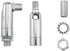 RecDec 2 Pack Sloped Ceiling Light Adapter Adjustable Angle Connector Rods for Semi