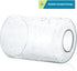 Skelang 3 Seeded Lip-less Glass Lamp Shade, Cylindrical Light Cover with Fitter Opening, Replacement for Chandelier