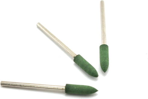 20 pc 4 mm (5/32 Inch) Bullet Rubber Rotary Tool Polishing Burr with 3/32 Inch Shank for Dremel Rotary Tools