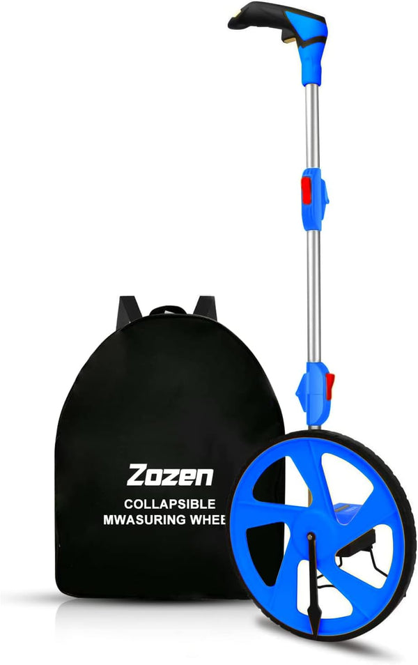 Zozen Measuring Wheel, Collapsible Wheel Measuring Tool with Backpack, Up to 10,000Ft, 12’’ Diameter Wheel