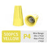500 Pcs Electrical Wire Connector Screw Terminal - Yellow Wire Caps Twist Nuts Connectors