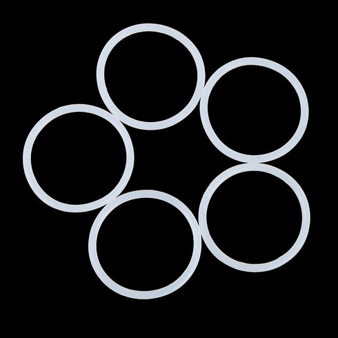 X AUTOHAUX Silicone O-Rings, 50mm OD, 43mm ID, 3.5mm Width VMQ Seal Gasket for Pipe Repair, Pack of 10