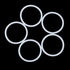 X AUTOHAUX Silicone O-Rings, 50mm OD, 43mm ID, 3.5mm Width VMQ Seal Gasket for Pipe Repair, Pack of 10