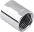Brass Pipe Fitting 1/2" G Female Threaded Converter Adapter, Chrome Shower Coupling for Home Plumbing (1 PACK)