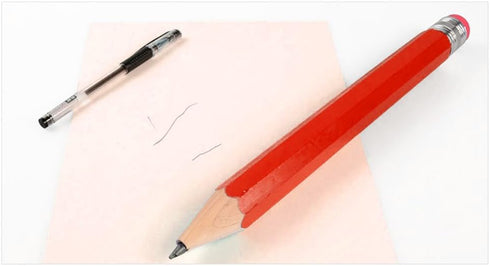 Big Pencils for Kids - Giant Wooden Jumbo Pencil, So Cool (Red)