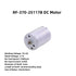RNUDBLSK 3V3.7V6V7.4V12V24V RF-370/-25117B/14400 RK-370CA-18220 Model(RF-370-25117B) DC Motor Slience DIY Toy Car/Boat