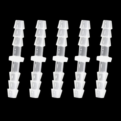 Plastic Hose Barb Fitting 1/8" x 1/8" Pipe Connectors Joint Splicer Adapter for Aquarium Household Fuel Gas Liquid Air