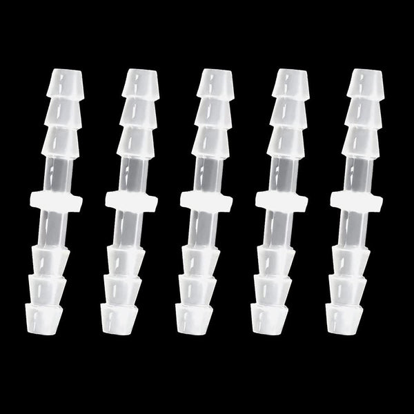 Plastic Hose Barb Fitting 1/8" x 1/8" Pipe Connectors Joint Splicer Adapter for Aquarium Household Fuel Gas Liquid Air