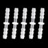 Plastic Hose Barb Fitting 1/8" x 1/8" Pipe Connectors Joint Splicer Adapter for Aquarium Household Fuel Gas Liquid Air