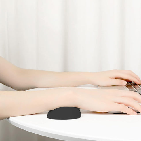 Ergonomic Mouse Wrist Rest Support (Black), Sliding Pad for Office Work, Gaming, Coding, Relief Sliding Gliding