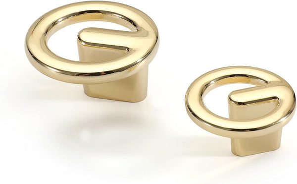 4 Packs of Small Gold Modern Minimalist Cabinet Door Handles,Single Hole Wardrobe