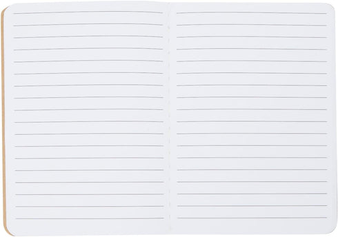 Paper Junkie 12-Pack Kraft Paper Notebooks, A6 Size, 4x6 In Writing Journal with 80 Lined Pages, Notebook Set for