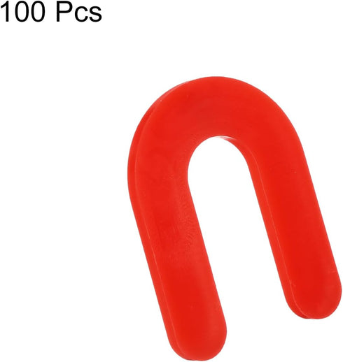 uxcell 100Pcs Horseshoe Shim Tile Spacers, 3mm U Shape Plastic Wall Floor Tile Spacers for Leveling