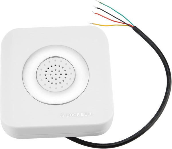 12V Wired Doorbell, 90dB Door Bell Chime, Home Access Control System with No Install Battery for Safety