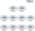 Yinpecly 10Pcs M10 Brad Hole T-Nut, Zinc Plated Carbon Steel 3-Hole T-Nuts for Furniture Hardware