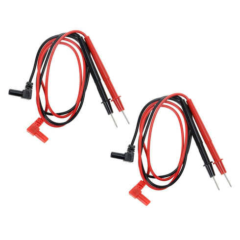 2Pair Banana Plug Multimeter Probe Pen Testing Connecting Cable Stick 2.6Ft 1000V Black Red