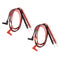 2Pair Banana Plug Multimeter Probe Pen Testing Connecting Cable Stick 2.6Ft 1000V Black Red