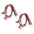 2Pair Banana Plug Multimeter Probe Pen Testing Connecting Cable Stick 2.6Ft 1000V Black Red