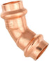 EFIELD 1/2" x 1/2" Copper Press Fit 45 Degree Elbow Fittings, Pack of 10 for Copper Tube Connection