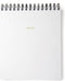 RUSSELL+HAZEL Spiral Memo Notebook, Office Supplies, 7.5” x 9”, 196 Lined Pages, White