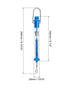 QWORK Spring Scale, 10 Pack, 10N Transparent Spring Balance Hanging Tube Spring Scale